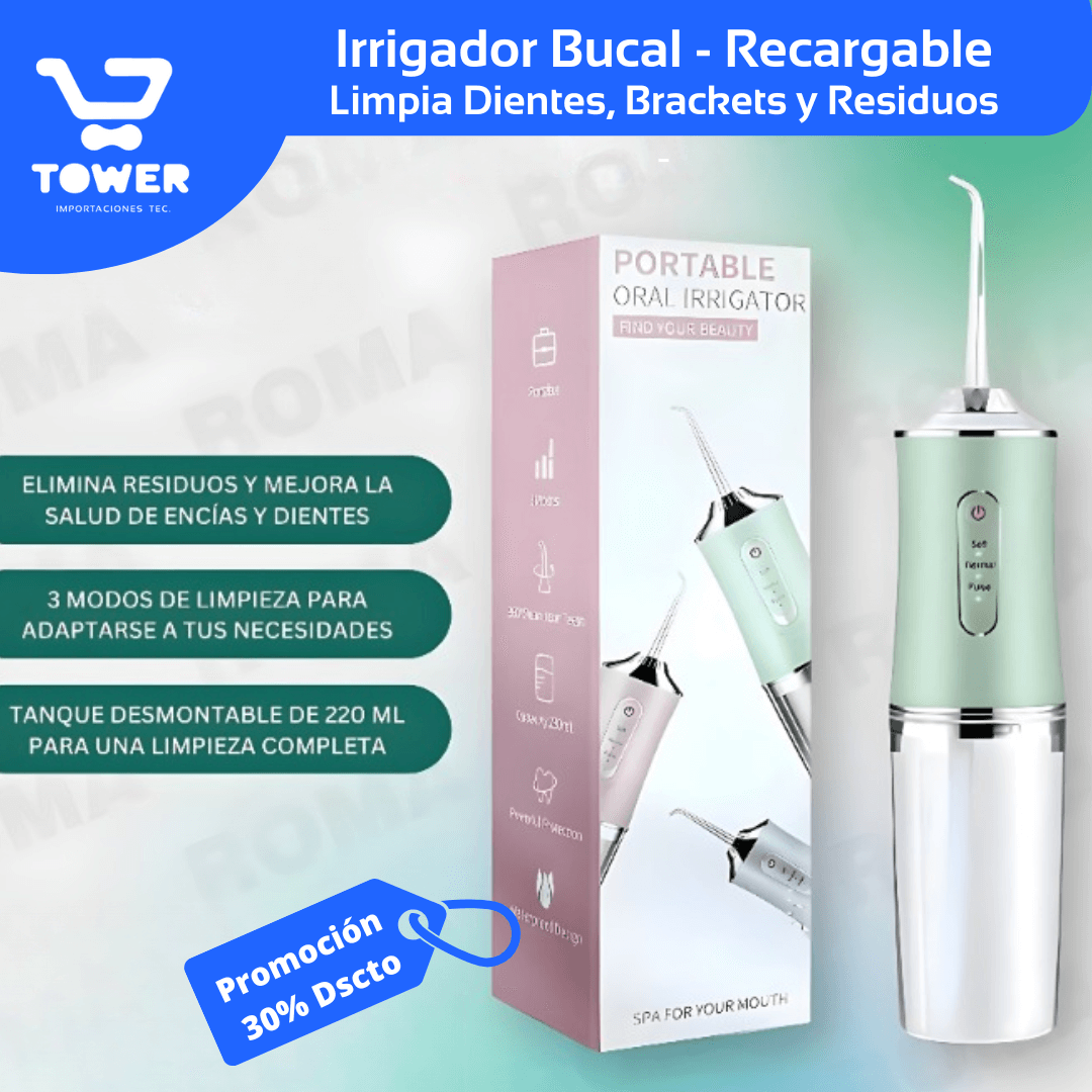 Irrigador Bucal - Recargable + Envío Gratis